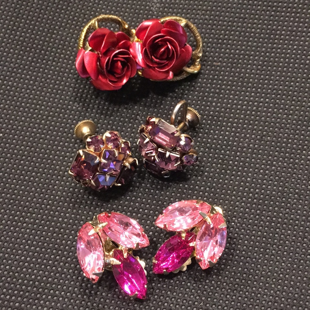 Vintage Pink Earrings